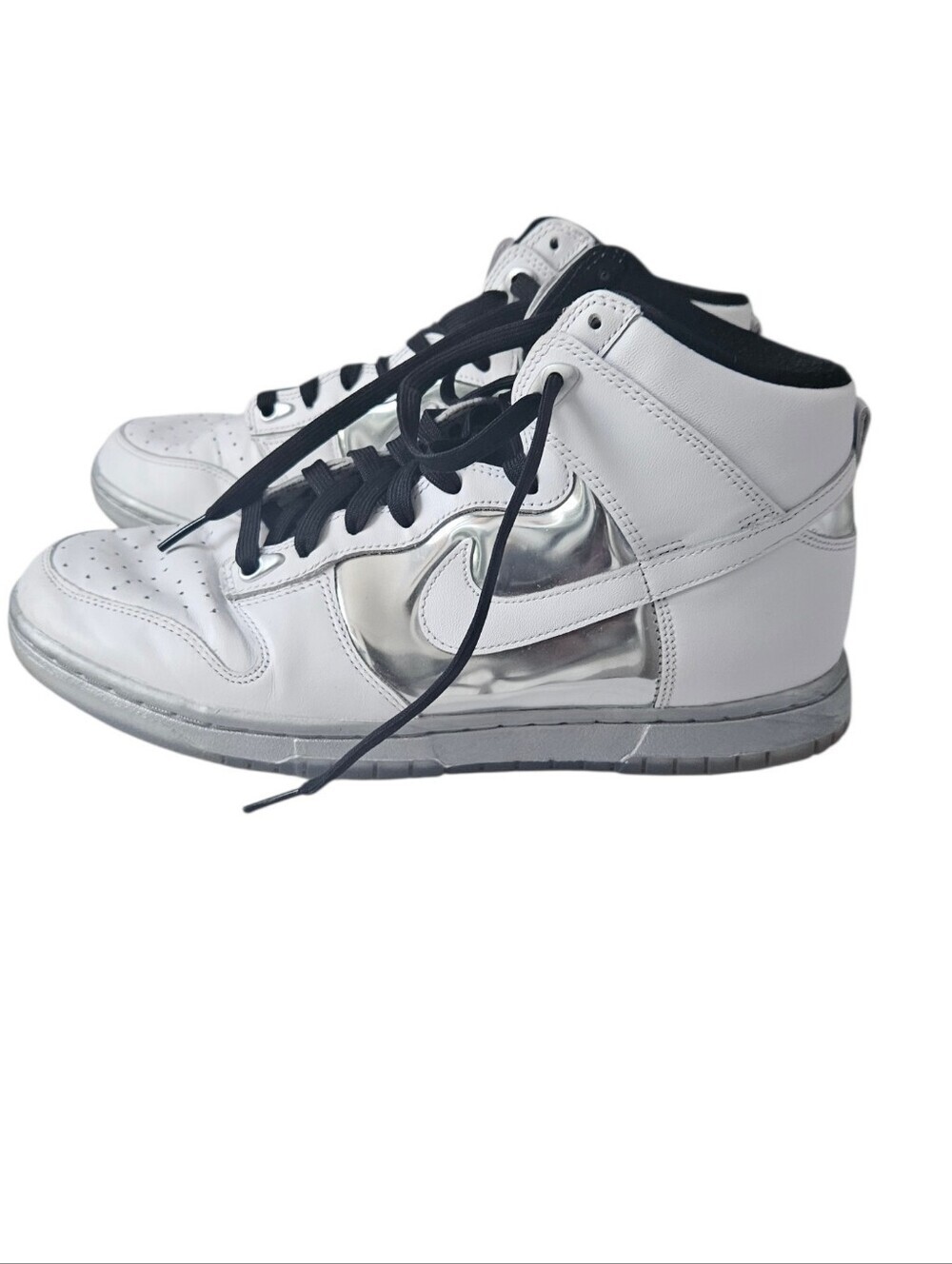 Nike Dunk High SE Chrome Sneakers Women 10 - Picture 2 of 6